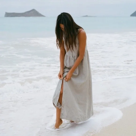 Ozma Billie Dress in Fog - Picture 4 of 10